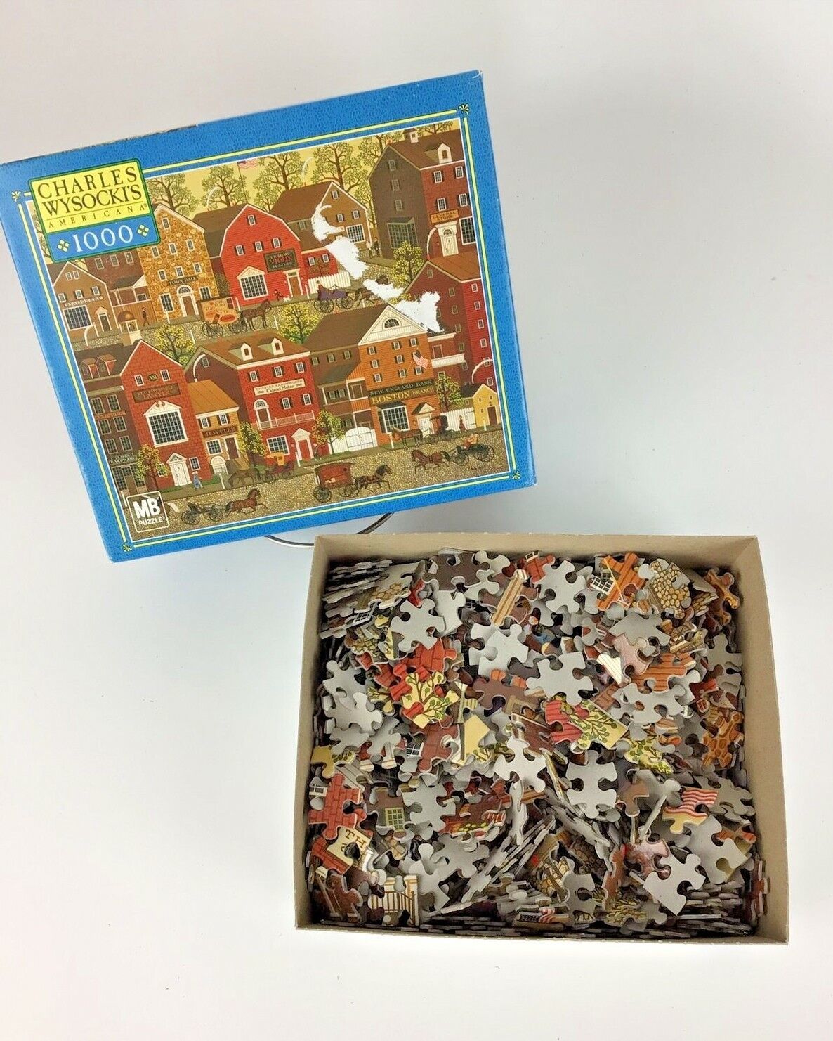 Charles Wysocki Lilac Point Glen 1000 Pc Jigsaw Puzzle 2003 Milton Bradley - £17.03 GBP