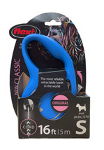 Flexi New Classic Retractable Cord Leash - Blue Small - 16&#39; Lead - up to... - £20.12 GBP