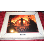 FRAMED AMITYVILLE HORROR HOUSE IN CREEPY CABIN IN THE FORREST WOOD FRAME... - $5,665.94 MXN