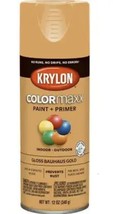 Krylon COLORmaxx Spray Paint and Primer, Gloss Bauhaus Gold, 12 Oz. - $10.95
