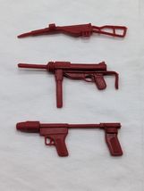 Lot Of (3) Vintage Plastic Red Toy Guns 2 1/2 - 3&quot; - €11,88 EUR