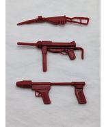 Lot Of (3) Vintage Plastic Red Toy Guns 2 1/2 - 3&quot; - $252.03 MXN