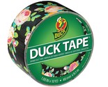 Duck Tape Brand Duct Tape, Roses on Black Background, 1.88&quot; W x 10 Yd - £11.68 GBP