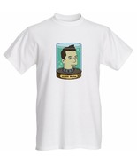 ELON MUSK Head in Jar futurama style basic white T-shirt S M L HELLA FUNNY - $27.41 CAD