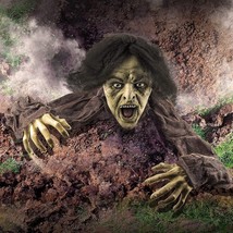Crawling Zombie Halloween Decoration - Zombies Coming Out of Ground Prop... - $34.99
