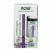 NOW Essential Oils, Lavender Roll-On, Certified Organic, Calming Blend, Steam... - £9.05 GBP
