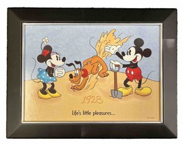 Hallmark Walt Disney&#39;s 100 years Mickey Minnie Pluto Wooden Jewelry Trinket Box - £19.21 GBP