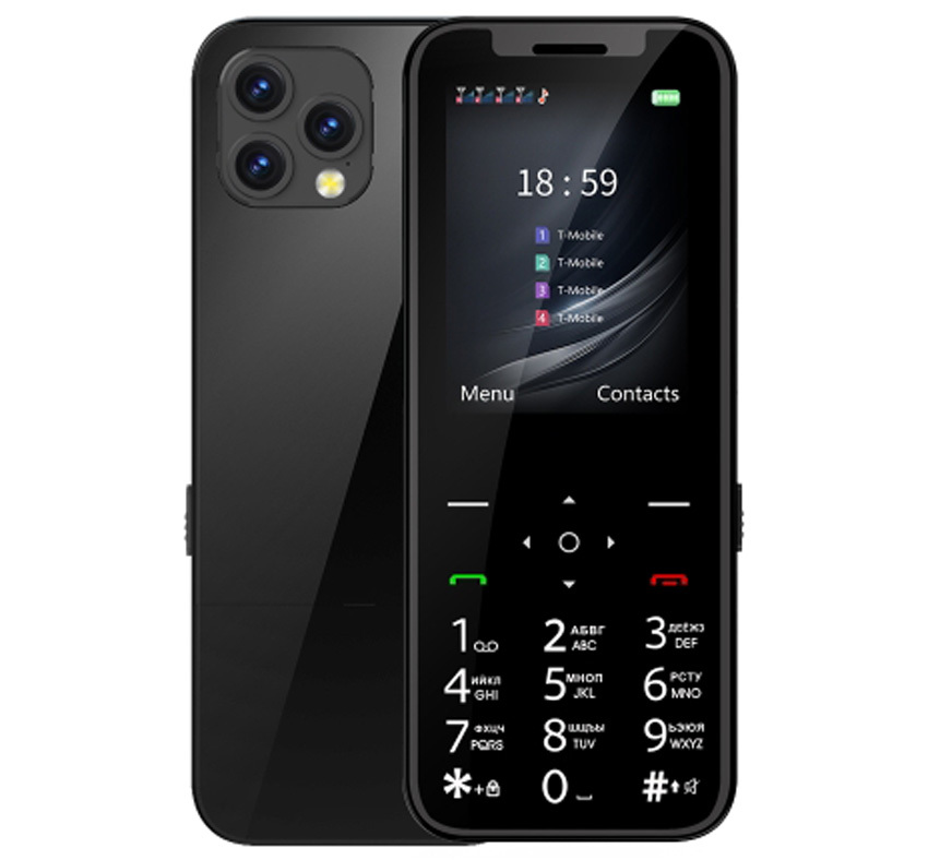 Primary image for SERVO X4 Mtk6261d Russia Key Quad Sim Cards Torch 2g Mini Mobile Phone Black
