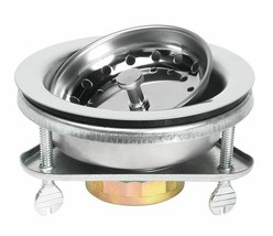 3 1/2&quot;Sink Drain Assembly ez-lock Stainless Steel w Strainer Basket GLAC... - $36.74