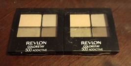 2 Pack Revlon ColorStay  Eyeshadow, Addictive 500, 0.16 oz( X1/13) - £21.35 GBP