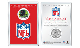 ATLANTA FALCONS NFL Helmet JFK Half Dollar US Coin w/ NFL Display Case L... - £7.40 GBP