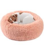 Pet Calming Bed Plush Cat Bed Kennel Dog Soothing Sleeping Sofa Mat - £22.86 GBP