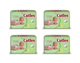 168 Cuties Premium Baby Diapers, Size 2 (Up to 12-18 lbs), 4 Packs/Case - £38.78 GBP