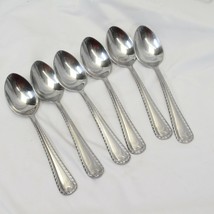 Reed &amp; Barton Wakefield Stainless Oval Soup Spoons 7.25&quot; Lot of 6 - £27.54 GBP