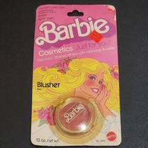 Vintage 1980 Mattel Barbie Cosmetics Blusher Blush 3593 Red Sealed New - $19.50