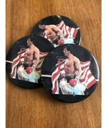 Lotto Di 3 Rocky IV Vintage Pins &#39;85 Rocky Balboa Sylvester Stallone Film - $18.21