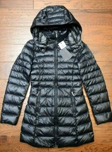 Armani Exchange A|X $230 Women&#39;s Down Black Hooded Quilted Puffer XS - £64.47 GBP