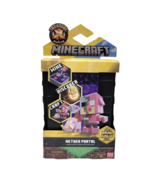 Treasure X Minecraft Nether Portal Mine &amp; Craft Character and Mini Mob NEW - £7.86 GBP