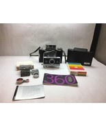 VINTAGE Polaroid 360 ELECTRONIC Flash LAND Camera FILM 2 Lens PRINT Moun... - £108.98 GBP