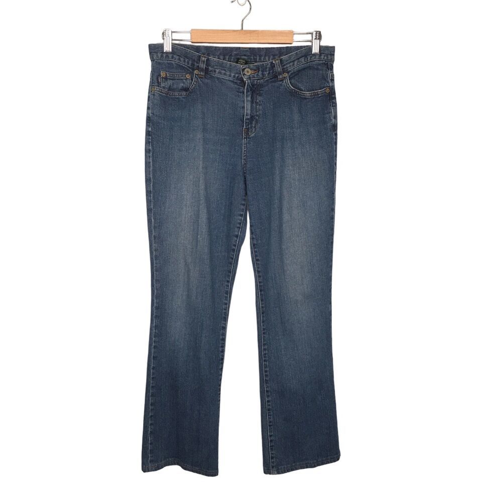Lauren Ralph Lauren Mid Rise Straight Leg Classic Denim Jeans Womens Blu... - $21.77