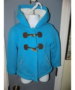 Hanna Andersson Aqua Fleece Toggle Jacket Coat Size 90 Girl&#39;s EUC - €23,03 EUR