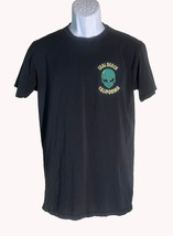 SEAL BEACH California Short Sleeve Black Cotton T-Shirt Medium - $8.79