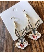 New Cute Looney Tunes Bugs Bunny Enamel Earrings - £5.57 GBP