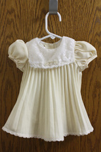 Youngland Infant Baby Girl Yellow Pleated Dress - Size 3-6 Months - $9.99
