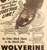 1947 Wolverine Horsehide Boots Leather Tanned Advertisement Footwear DWNN20 - $19.99