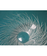 BOMBAY CRYSTAL FISH ROUND BOWL ETCHING DECOR 5 X 7&quot; GREAT CONDITION - $2,334.95 MXN