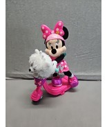 Minnie Mouse On Scooter With Dog Figure Lights Up Talks Moves (A11) - $15.84