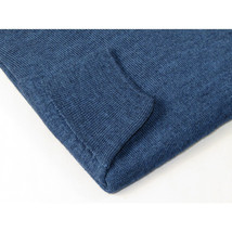 Men PRINCELY Soft Merinos Wool Sweater Knits Lightweight Polo 1011-40 Denim Blue image 4
