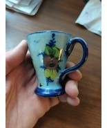 Vintage Vestal Alcobaca Portugal  demitasse Cup Mug Hand Painted Signed - €11,78 EUR