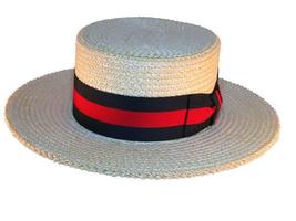 Boater Hat / Italian Straw / Skimmer Hat - £121.78 GBP+