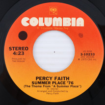 Percy Faith – Summer Place &#39;76 / Chompin&#39; - 1975 45 rpm 7&quot; Vinyl Record 3-10233 - $7.77