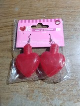 Heart Shape Pair Light Up LED Earrings Ear Loop Dance Party Club - $5.00
