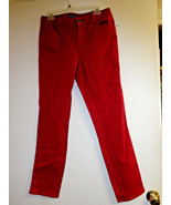 Dana Buchman dark red jeans   Size 8   Inseam 29&quot; - £18.66 GBP