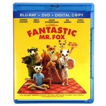 Fantastic Mr. Fox (3-Disc Blu-ray/DVD, 2009, Widescreen) Like New !  Bill Murray - £12.39 GBP