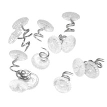 50 Pcs Upholstery Tacks Headliner Pins Clear Heads Twist Pins For Slipcovers And - £11.96 GBP