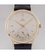 Omega Ω 14k Yellow Gold Automatic Men's Watch Calibre 342 w/ Black Leath... - $3,209.56