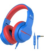 Kids Headphones for School Travel Safe Volume 85 94dB HD Mic Stereo Soun... - £21.30 GBP