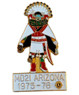 1975-1976 Lions Club of Arizona Kachina MD-21-A Pin - $34.60