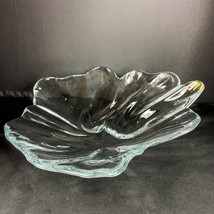 Holmegaard Natura Freeform Clear Art Glass Console Bowl Dish Denmark 14&#39;&#39; - £34.90 GBP