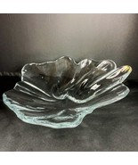 Holmegaard Natura Freeform Clear Art Glass Console Bowl Dish Denmark 14&#39;&#39; - £35.29 GBP