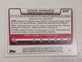 Eddie Rosario Minnesota Twins 2012 Bowman Chrome Rookie Card #BCP9 - £0.73 GBP