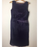Alberta Ferretti Purple Silk Dress Size 10 Beautiful wedding  - £52.12 GBP