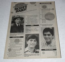 Scott Baio Tiger Beat Star Magazine Photo Article Clipping Vintage Oct. ... - $227.89 MXN