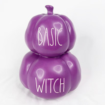 Rae Dunn BASIC WITCH Purple Pumpkin Halloween Fall 2021 Harvest  - £22.11 GBP