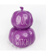 Rae Dunn BASIC WITCH Purple Pumpkin Halloween Fall 2021 Harvest  - £21.86 GBP