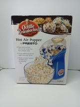 Orville Redenbacher&#39;s Gourmet Hot Air Popper by Presto Blue Stock No. 04821 NEW - £23.63 GBP